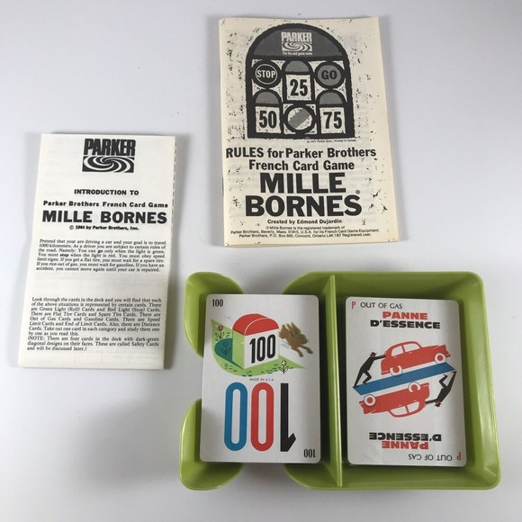 Vintage Mille Bornes Card Game - Parker Brothers 1971 Complete Sealed - Picture 5 of 9